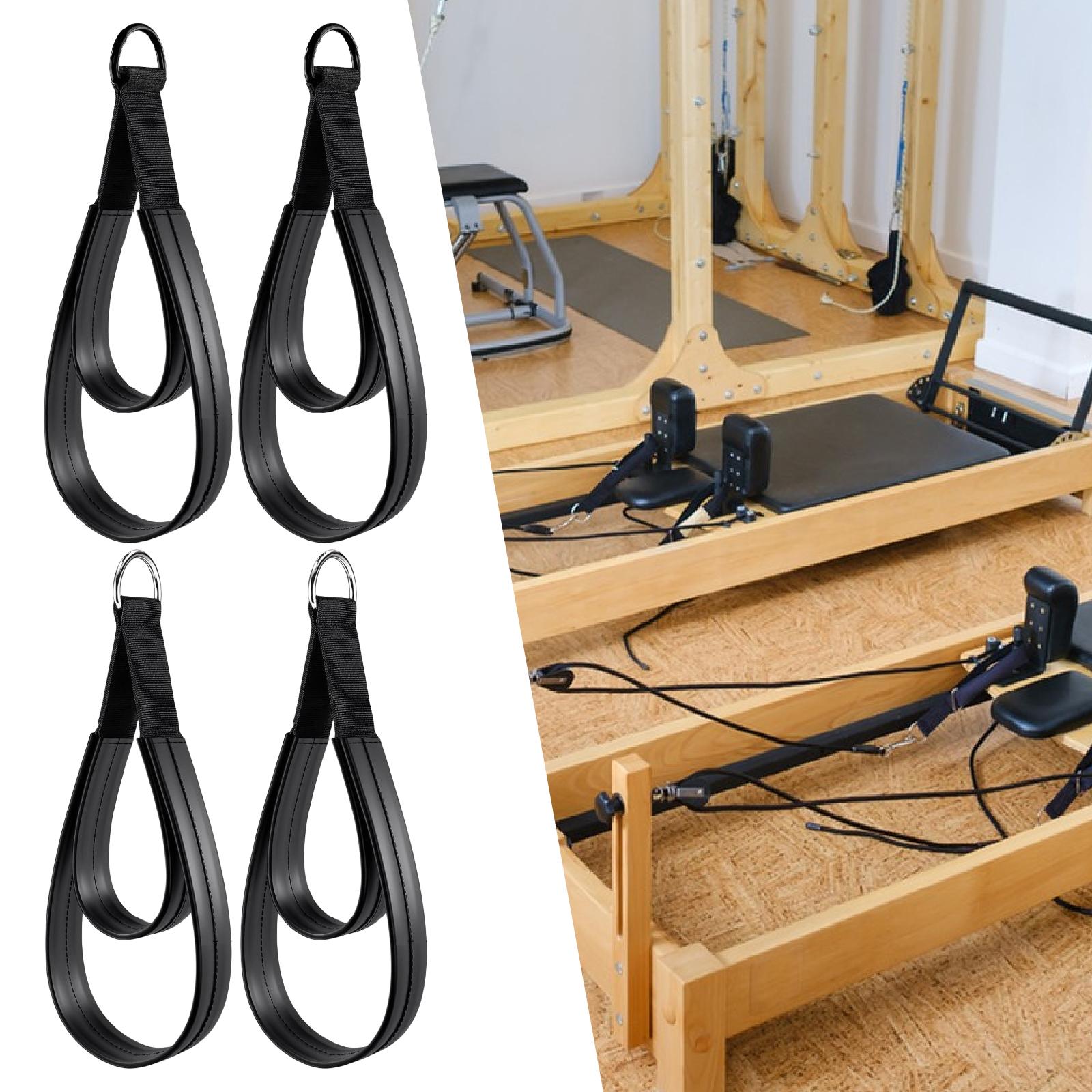 Pilates Yoga Ring Exercises - 2 anneaux en D, poignée multifonctionnelle,