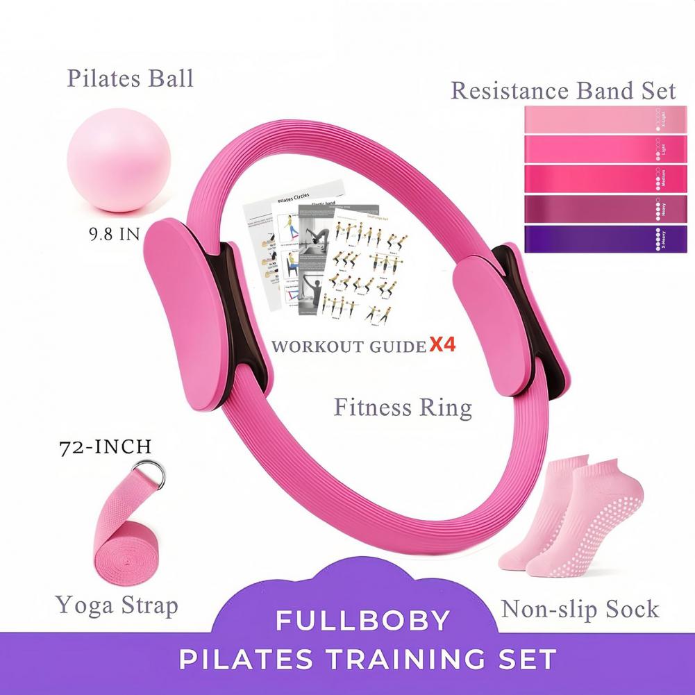 Pilates Yoga Resistance Ring - Kit de fitness et yoga 9