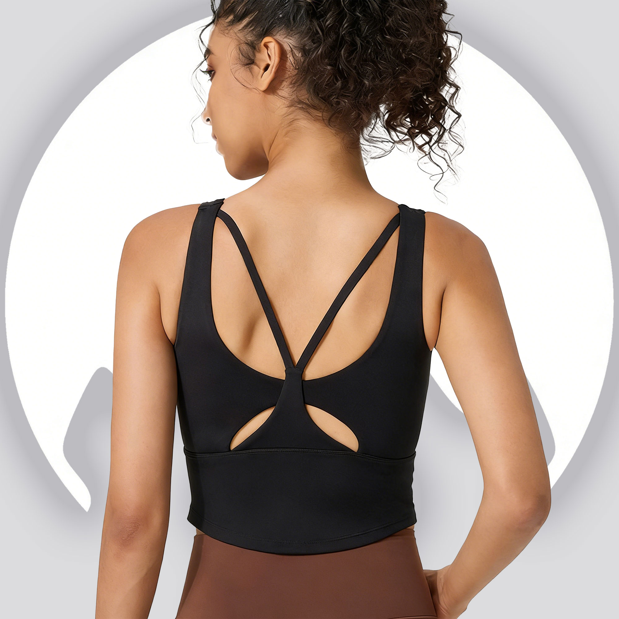 Pilates Yoga Wrap Top - Soutien-gorge de sport pour femme à