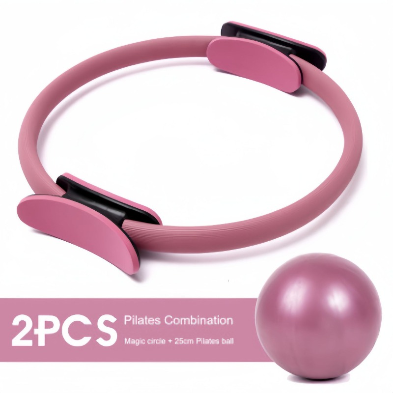 Pilates Yoga Resistance Ring - Ensemble de anneaux de yoga et