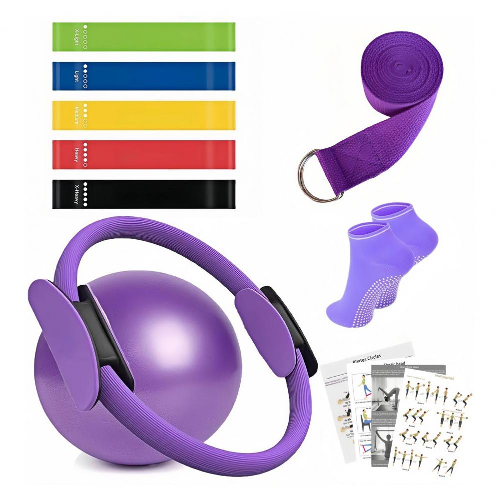 Kit de fitness et yoga 9 pièce - Pilates Yoga Resistance Ring avis et prix