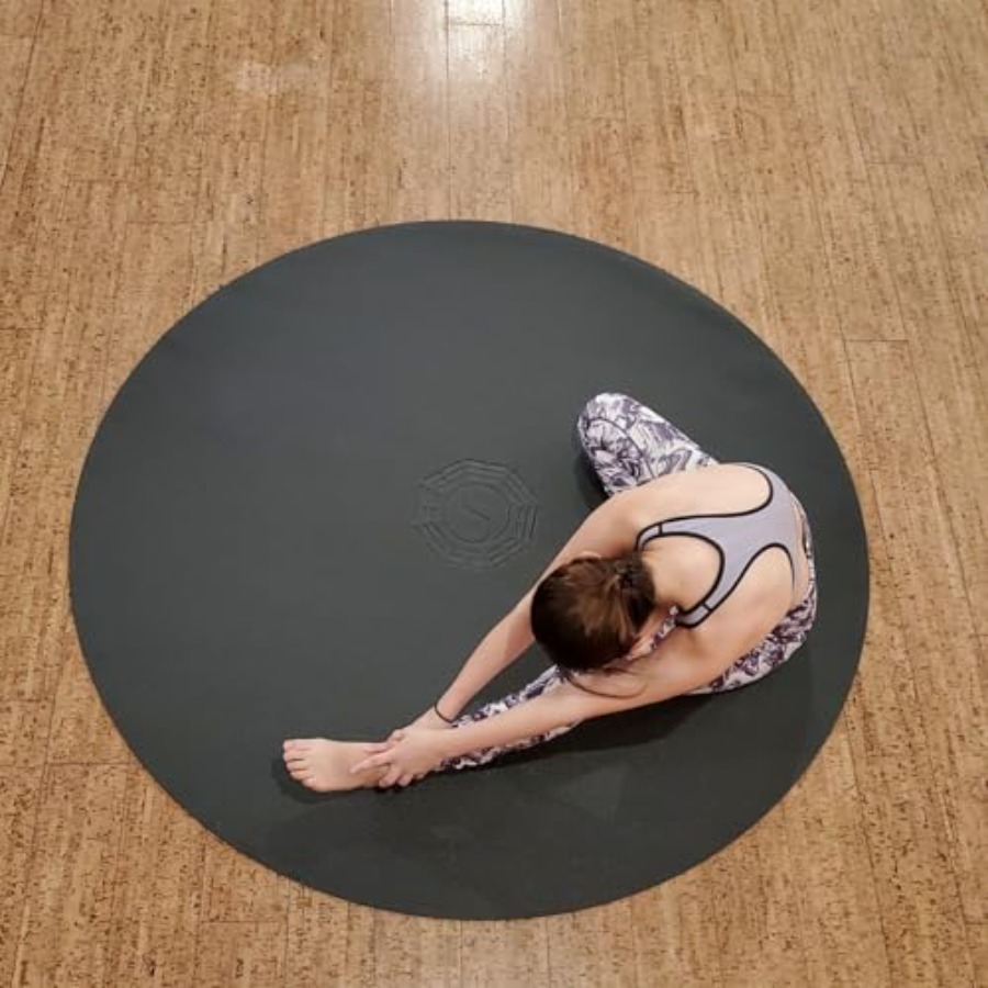 Tapis de yoga rond de 72 po de - Pilates Yoga Taichi avis et prix