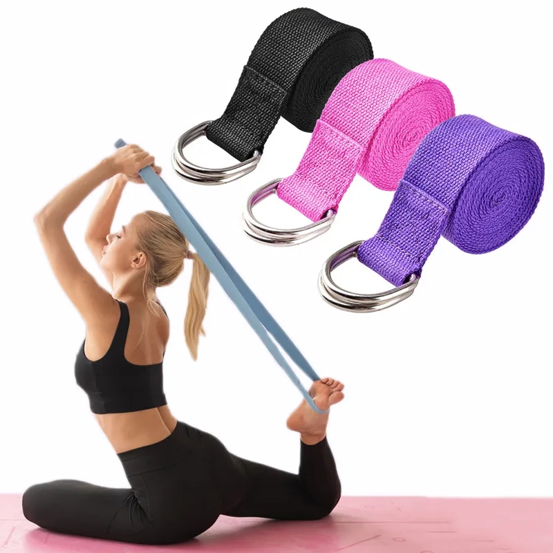 183*3.8cm sangle de Yoga coton - Pilates Yoga Ring Exercises avis et prix