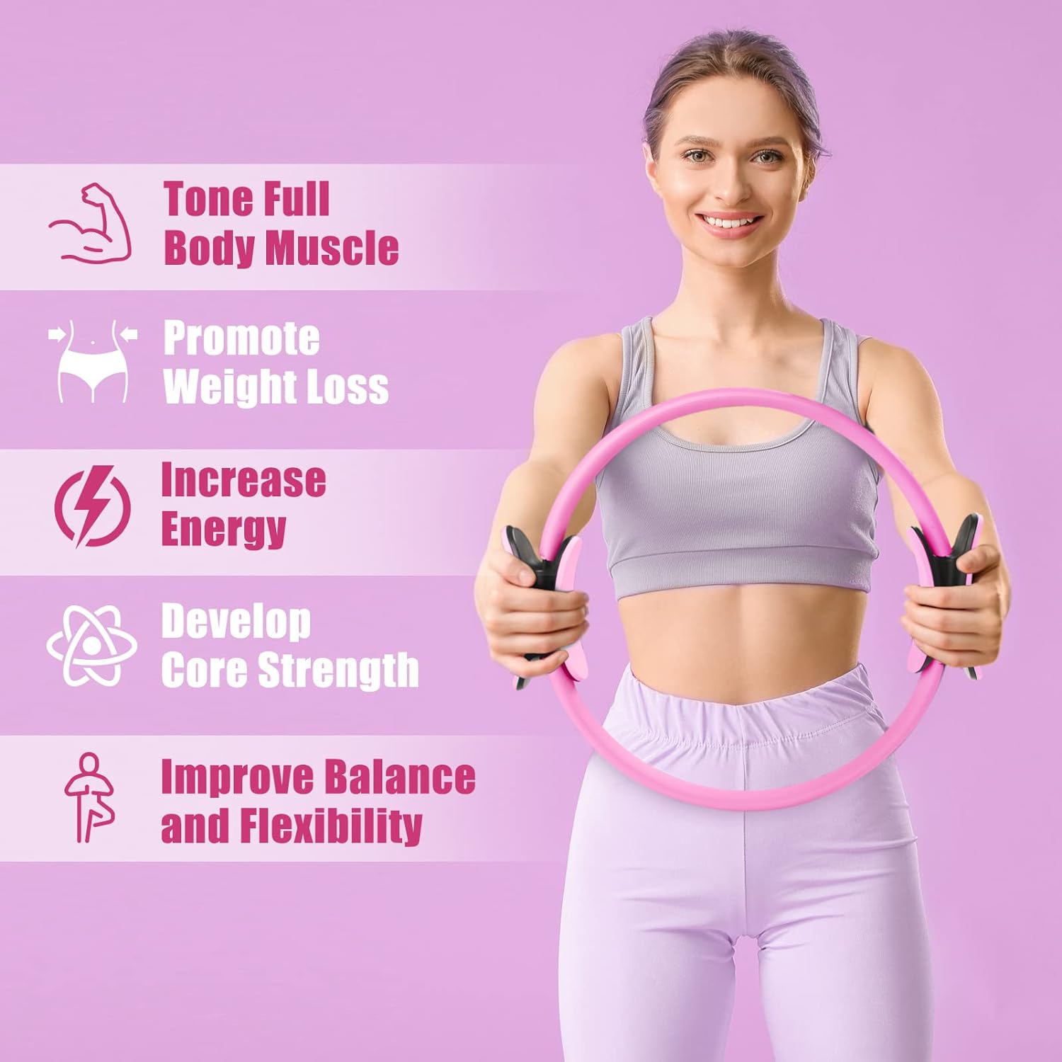 Anneau de Pilates, cercle de f - Pilates Yoga Resistance Ring avis et prix