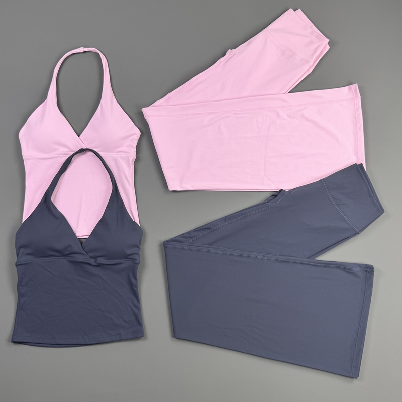 Ensemble de 2 pièces pour femm - Pilates Yoga Wrap Top avis et prix