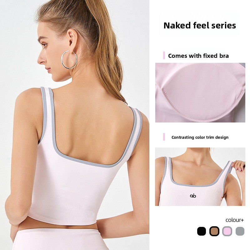 Débardeur de yoga côtelé pour  - Pilates Yoga Wrap Top avis et prix