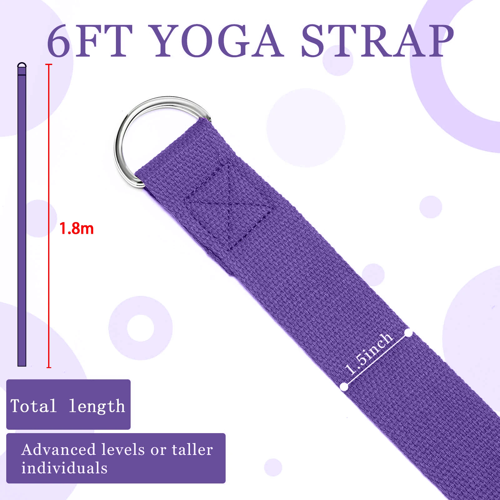 Sangle de yoga en coton 183*3, - Pilates Yoga Ring Exercises avis et prix