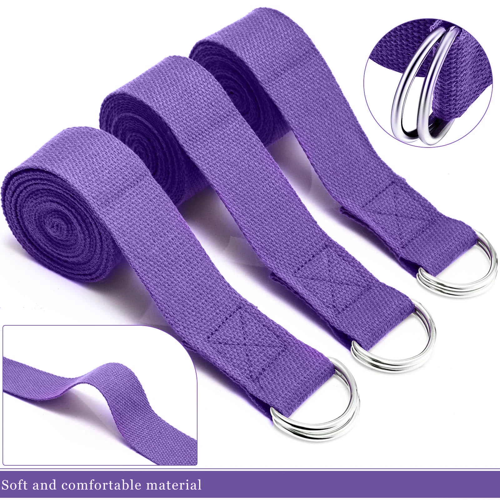 Sangle de yoga en coton 183*3, - Pilates Yoga Ring Exercises avis et prix